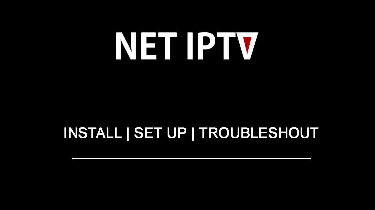 Net IPTV app interface on smart TV
